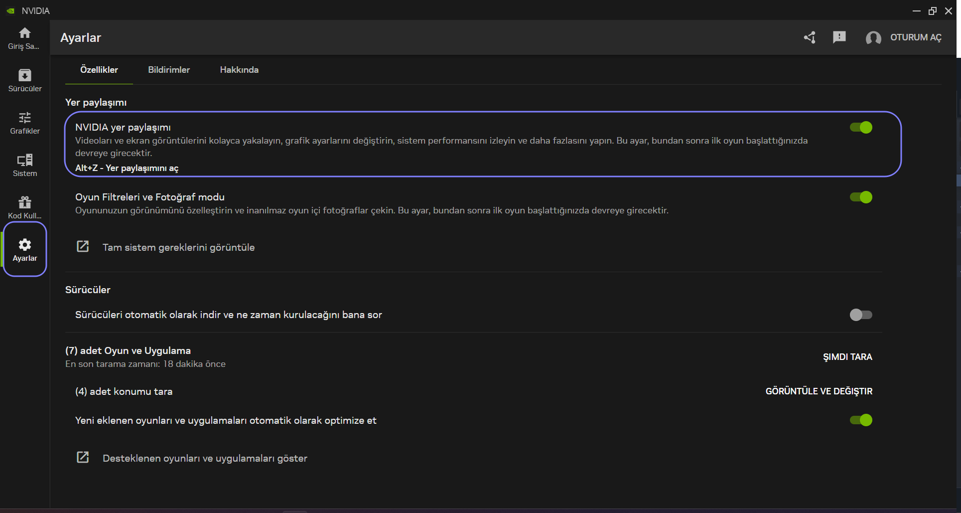 nvidia app